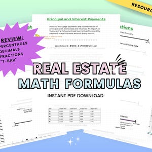 Formule matematiche per l'esame immobiliare