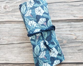 Morning Glory Moonflower Floral Tarot Oracle Cards Wrap with Deck Pocket Pouch