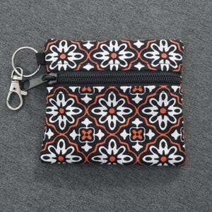 Monedero con cremallera frontal para Halloween, billetera pequeña, bolsa de péndulo, bolsa de dados, bolsa de runas, billetera minimalista, bolsa con cremallera, monedero, otoño