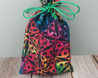 Celtic Rainbow Design Drawstring Bag