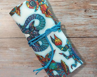 Zodiac Tarot Oracle Deck Wrap Pouch with Pocket