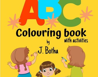 educational books, alphabet, ABC's, coloring book, children's colouring book , learning