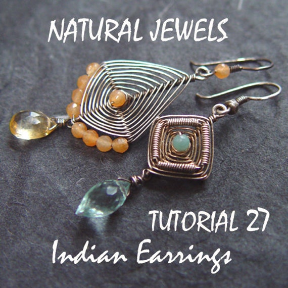 Items similar to Tutorial 27 - Indian Earrings on Etsy