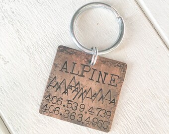 pigs Hand-stamped Metal Pet Tag for dogs The Bad Ass Tag ferrets cats horses