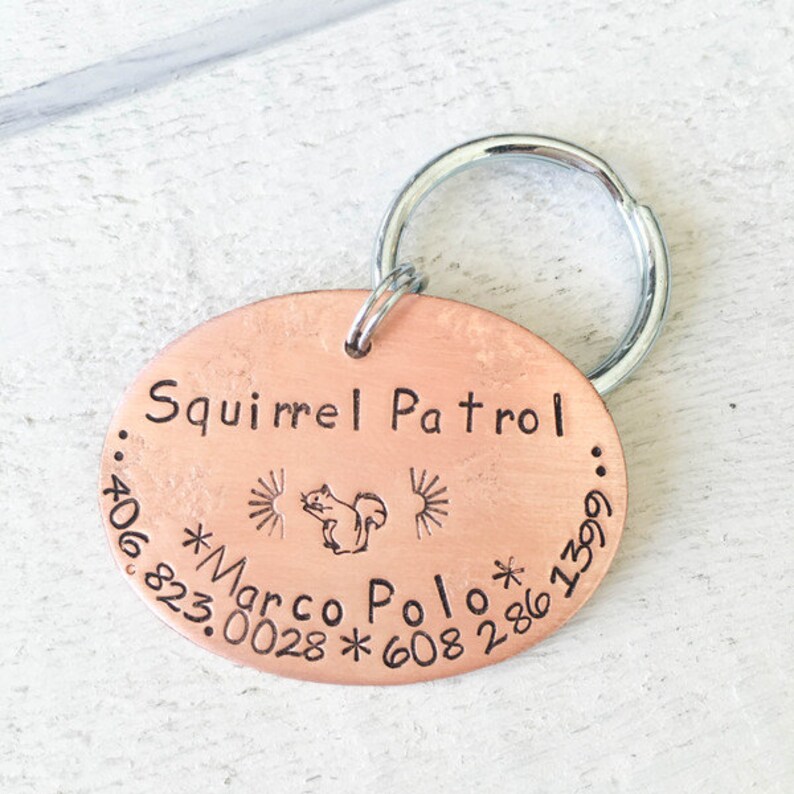 Our dog tags make a unique personalized gift. Each pet id tag Etsy