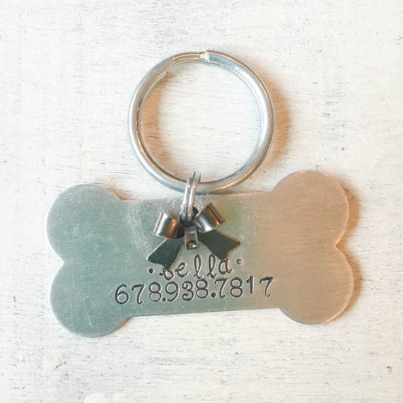 Our dog tags make a unique personalized gift. Each pet tag is