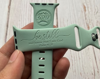 Be Still and Know That I am God Apple Watch Band Christian Mountain Religious Apple Watch Bands Perfect gift for Christmas Birthdays