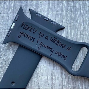 Note manuscrite Inscription personnalisée Bracelet Apple Watch Cadeau parfait pour les vacances, Cadeau de Noël, Cadeau pour la fête des Mères, Gravure personnalisée iwatch