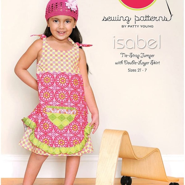 Tie Strap Double Layer Jumper Modkid Sewing Pattern Isabel Size 2T -7 UNCUT