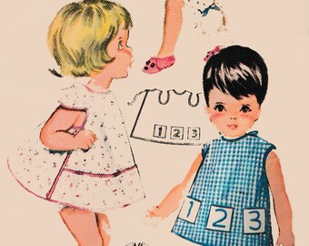 Vintage 1960s Quick and Easy Bibs Quick and Easy Sewing Pattern Butterick 2484 One Size