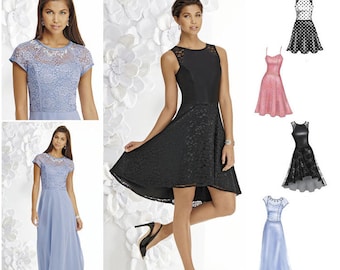 Misses&#39; Special Occasion Dress with Bodice and Length Variations Sewing Pattern Simplicity 0428 Plus and Reg Size 12-22 UNCUT