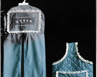 Vintage Sandy Jenkins Baby essential Smocked Pocket Diaper Bag and Diaper Stacker Sewing Pattern UNCUT