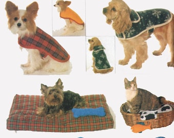 vintage années 1990 Pet Accessory Package Couture Motif Butterick 4226 90s Motif non coupé