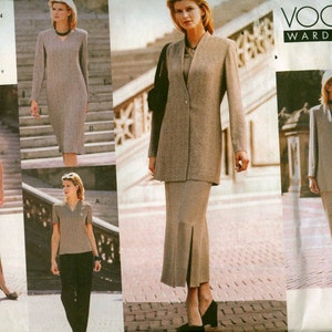 Vogue 2340 Sewing Pattern Jacket Dress Top Skirt Pants Suit  Womens Wardrobe Sewing Pattern Size 8-12 UNCUT