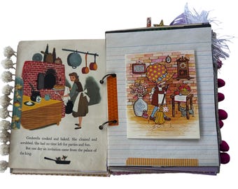 SWEETEST Cinderella LGB Handmade Junk Journal Vintage 50's