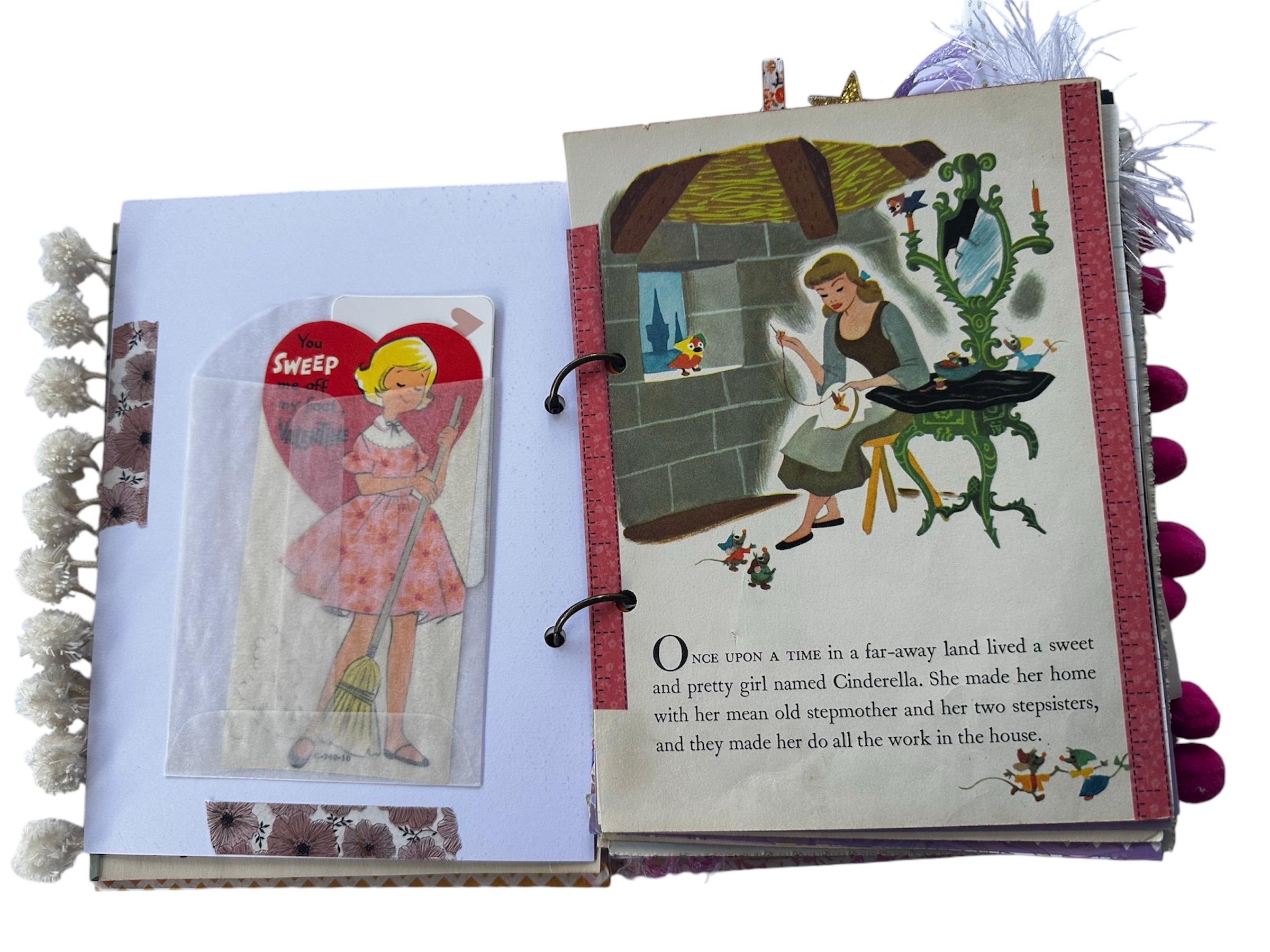 SWEETEST Cinderella LGB Handmade Junk Journal Vintage 50's