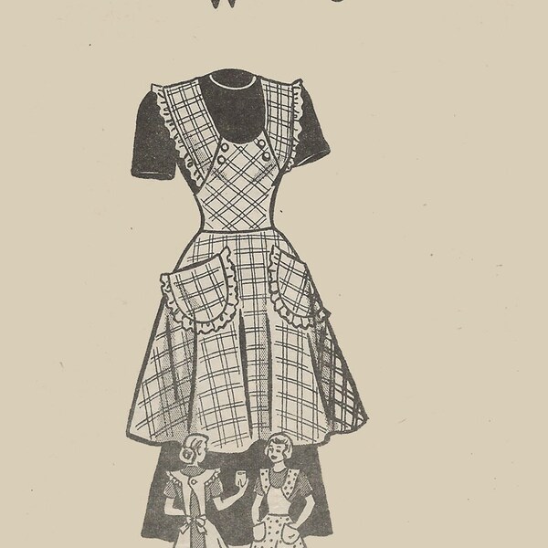 Large Bust Apron Etsy