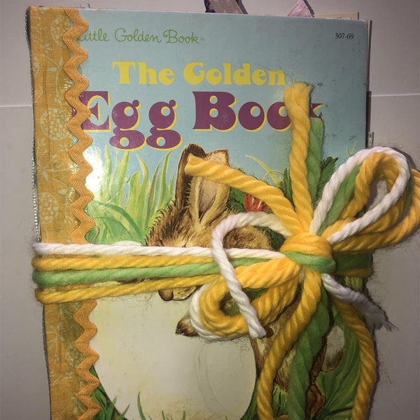 Handmade SPRING/EASTER Junk Journal 50s Little Golden Book The Golden Egg Book Mixed Media Memory Album Keepsake book Journal Planner