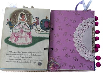 SWEETEST Cinderella LGB Handmade Junk Journal Vintage 50's