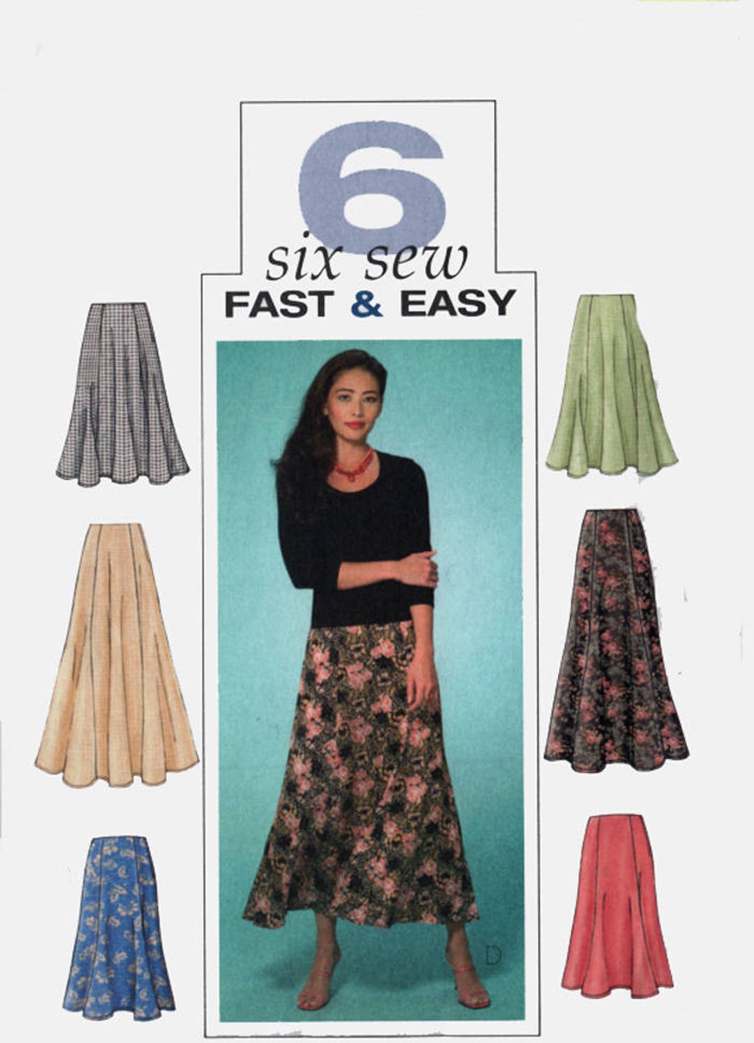 Fast and Very Easy Skirt in Two Lengths Sewing Pattern Butterick