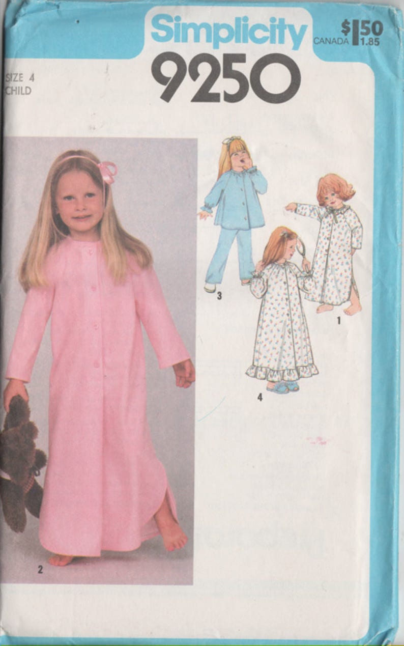 Vintage 70s Childrens Christmas Pajamas Pj's Nightgown Etsy