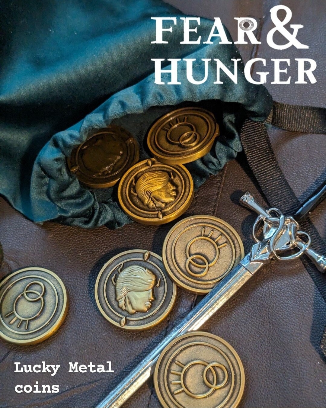 FEAR AND HUNGER Coin Termina Metal Collectors Coin Lucky Coin Toss Etsy