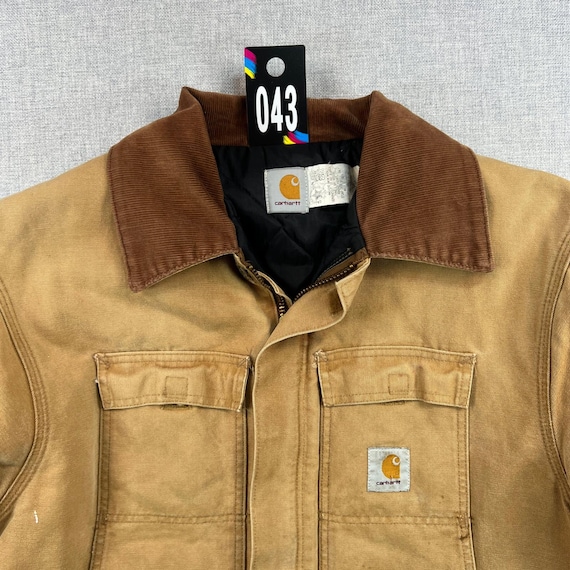 Vintage 90s Carhartt CQ186 Brown Mens 50 XXL Arctic Quilt Lined
