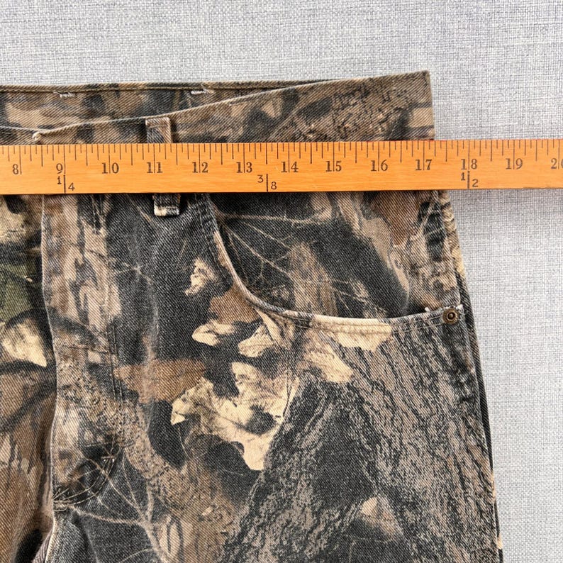 VTG 90s Wrangler Double Knee Camo Jeans Men 34x30 Made in USA Hunting Streetwear image 6