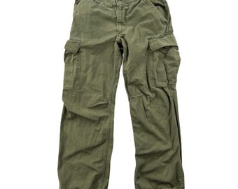 Vtg 60s US Army M65 Field Cargo Pants Men Small Regular OG-107 Green Military