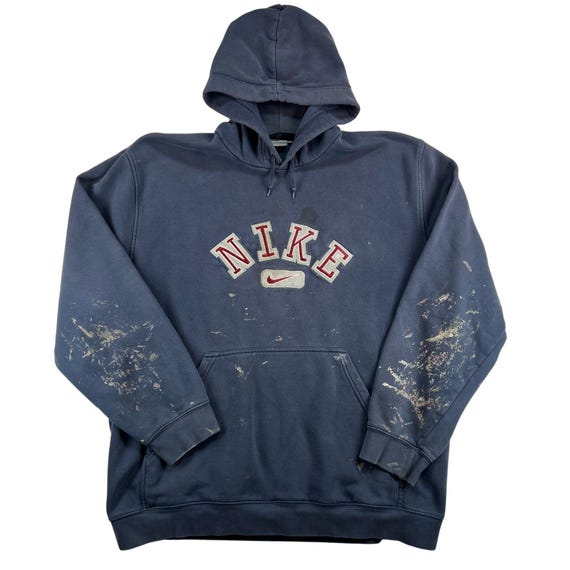 faded blue nike sweatshirt