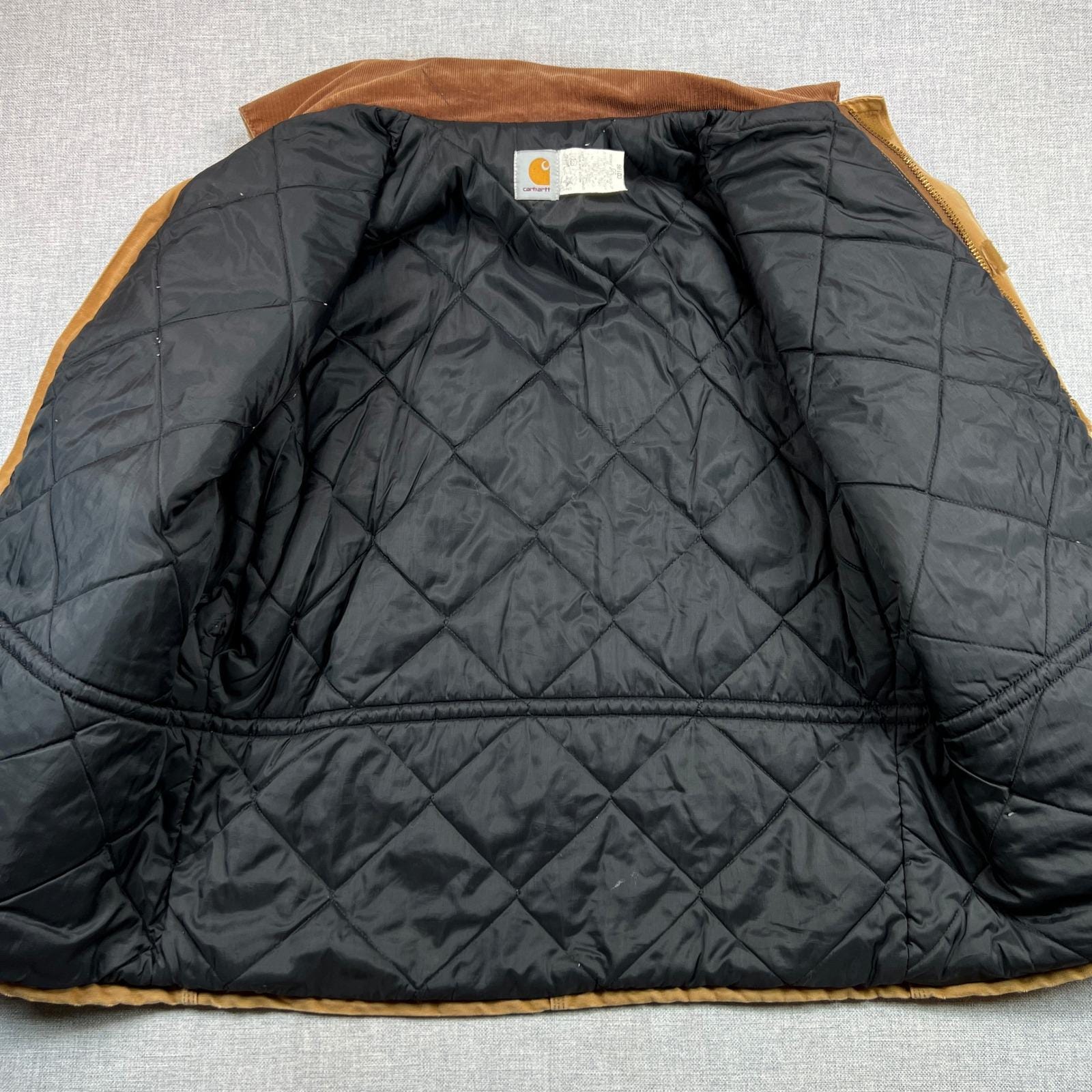 Vintage 90s Carhartt CQ186 Brown Mens 50 XXL Arctic Quilt Lined