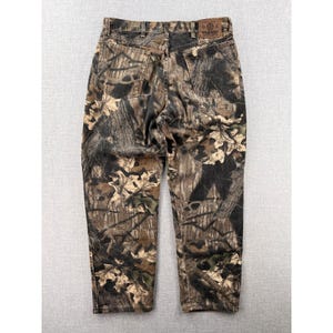 VTG 90s Wrangler Double Knee Camo Jeans Men 34x30 Made in USA Hunting Streetwear image 2