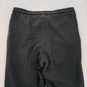VTG Y2K Nike Fleece Sweatpants Joggers Men Large Black Athletic Lounge Swoosh image 7