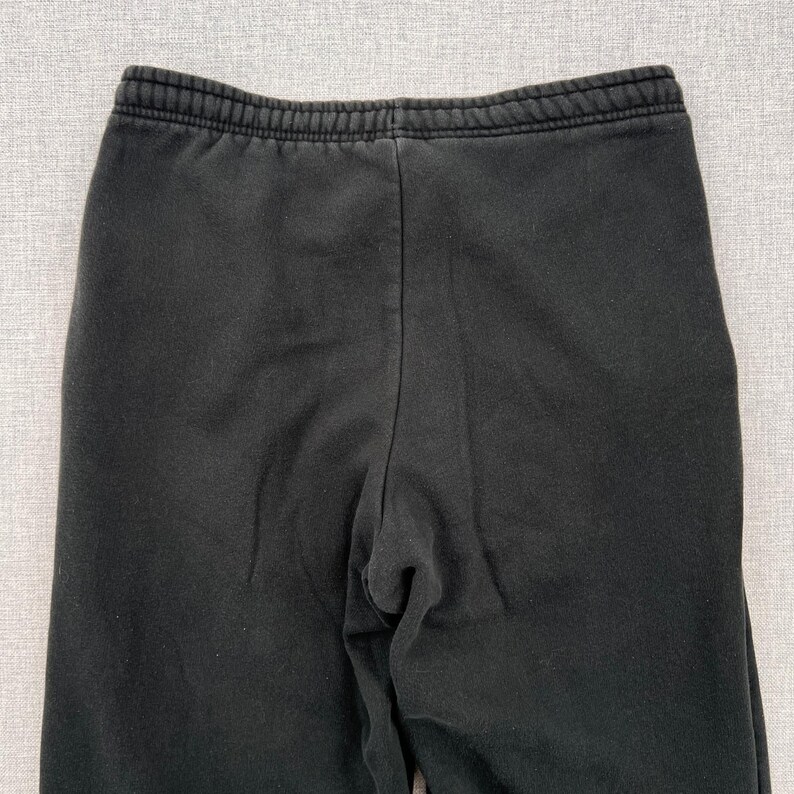 VTG Y2K Nike Fleece Sweatpants Joggers Men Large Black Athletic Lounge Swoosh image 7