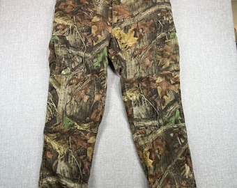 VTG Cabelas Advantage Timber Camo Cargo Pants Mens XL x 32 Hunting Double Knee