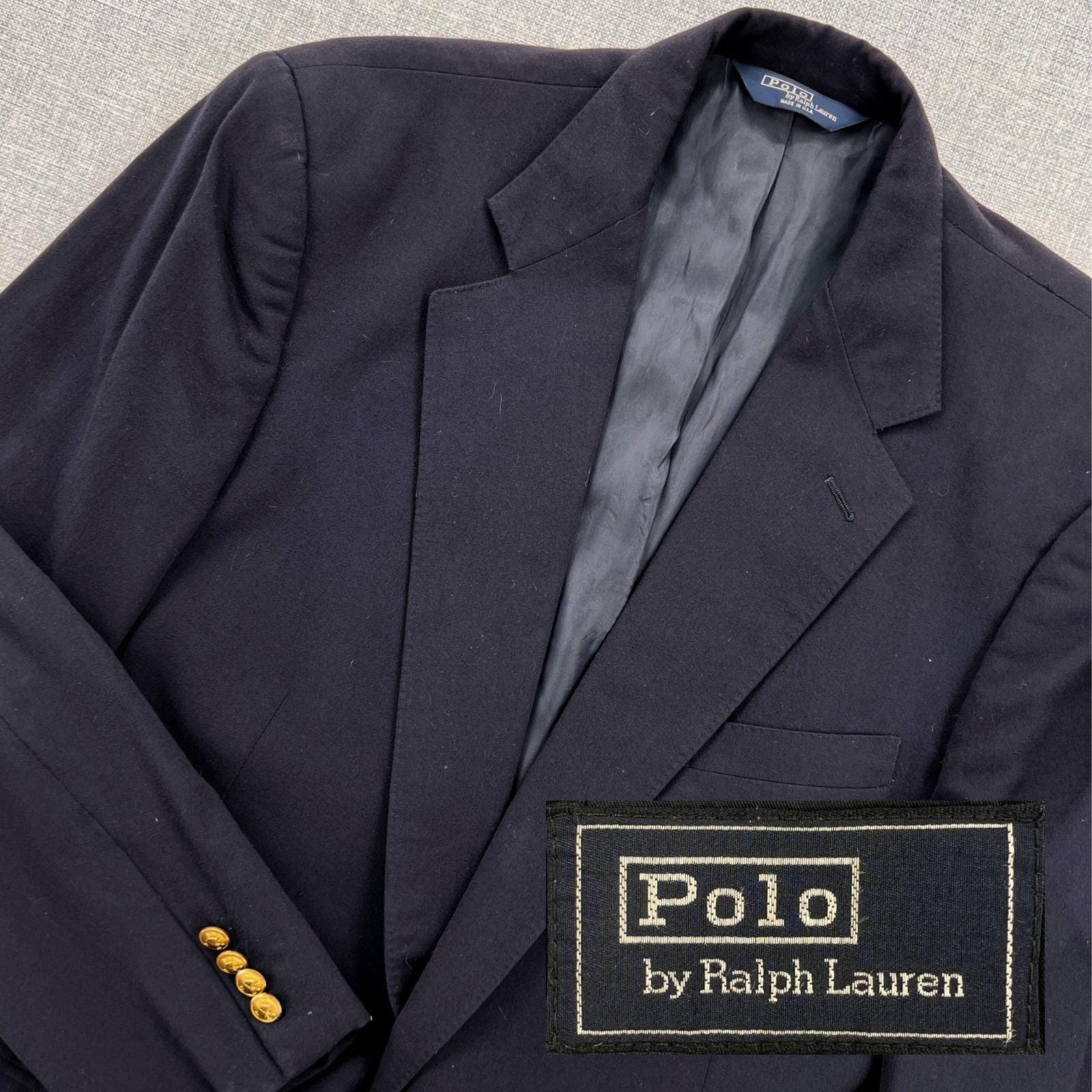 Ralph Lauren Navy Blazer - Etsy