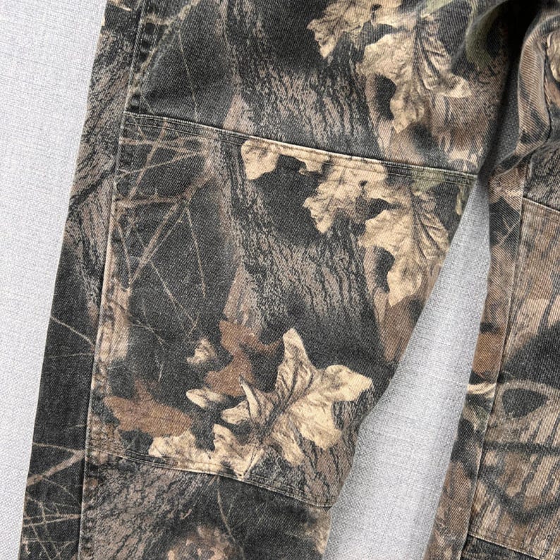 VTG 90s Wrangler Double Knee Camo Jeans Men 34x30 Made in USA Hunting Streetwear image 3
