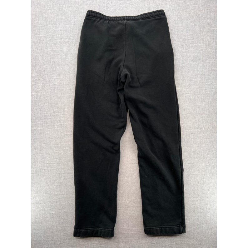 VTG Y2K Nike Fleece Sweatpants Joggers Men Large Black Athletic Lounge Swoosh image 2
