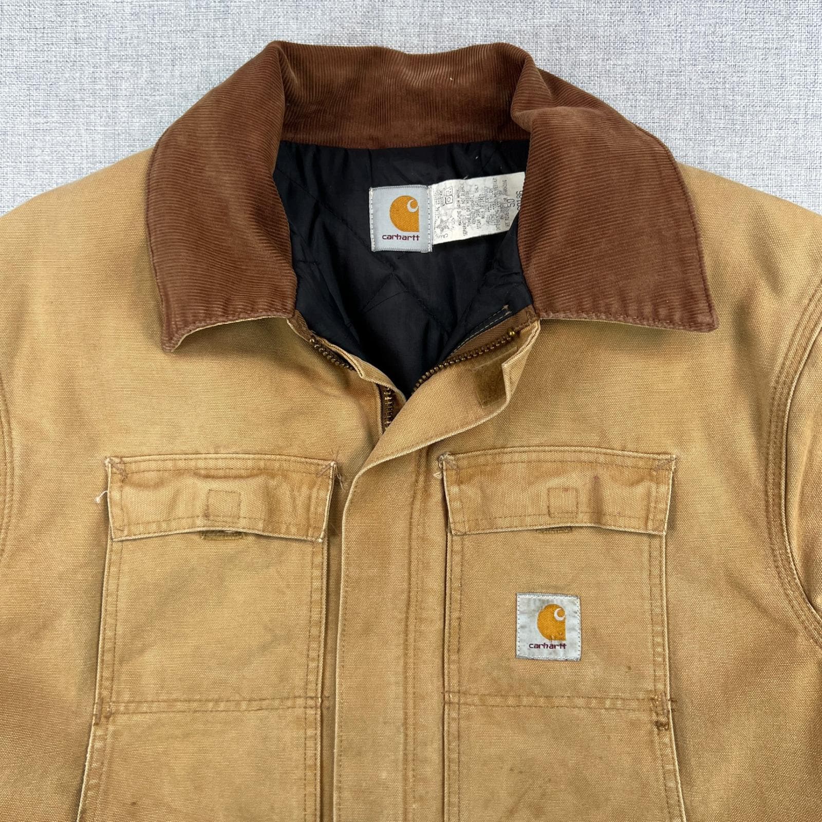 Vintage 90s Carhartt CQ186 Brown Mens 50 XXL Arctic Quilt Lined
