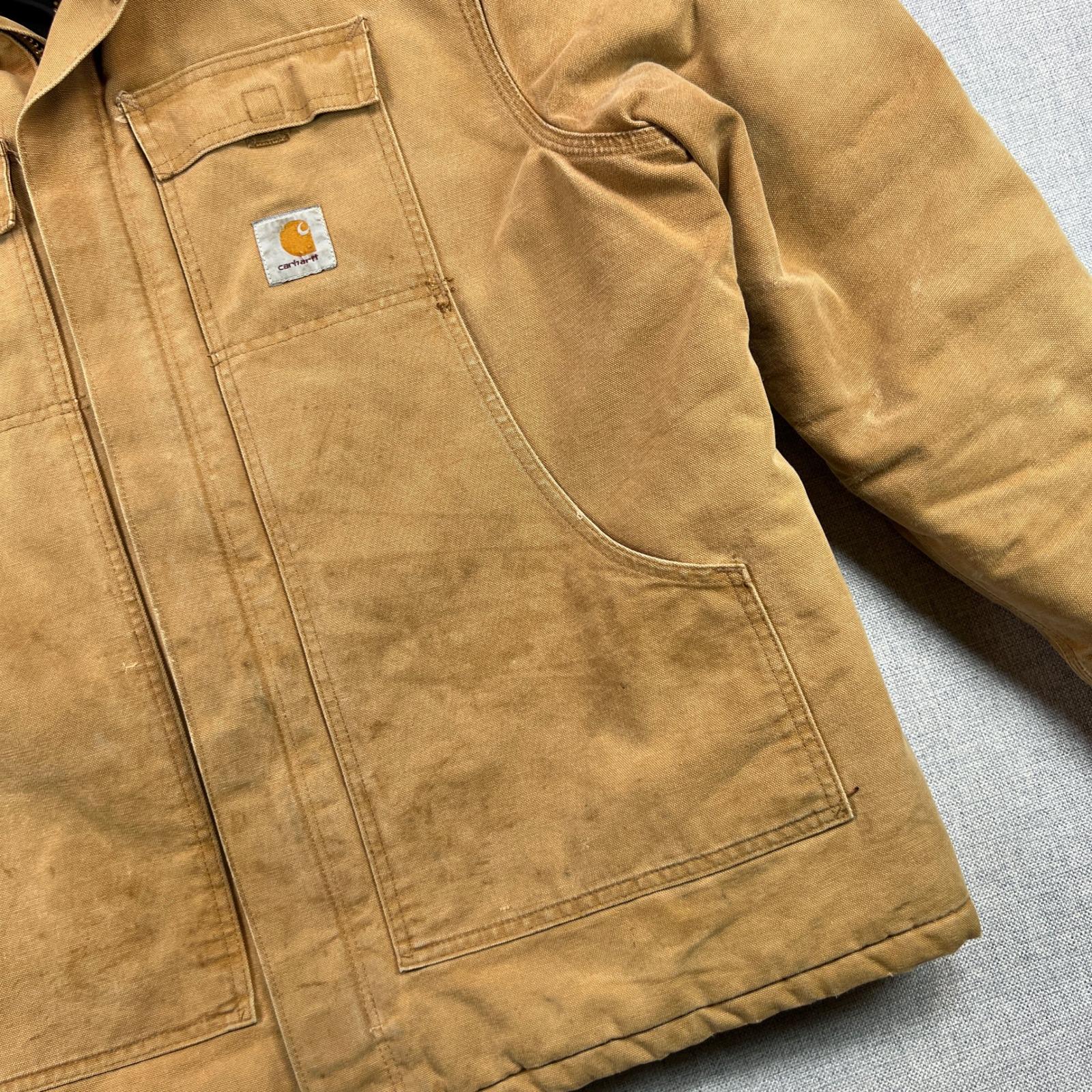 Vintage 90s Carhartt CQ186 Brown Mens 50 XXL Arctic Quilt Lined