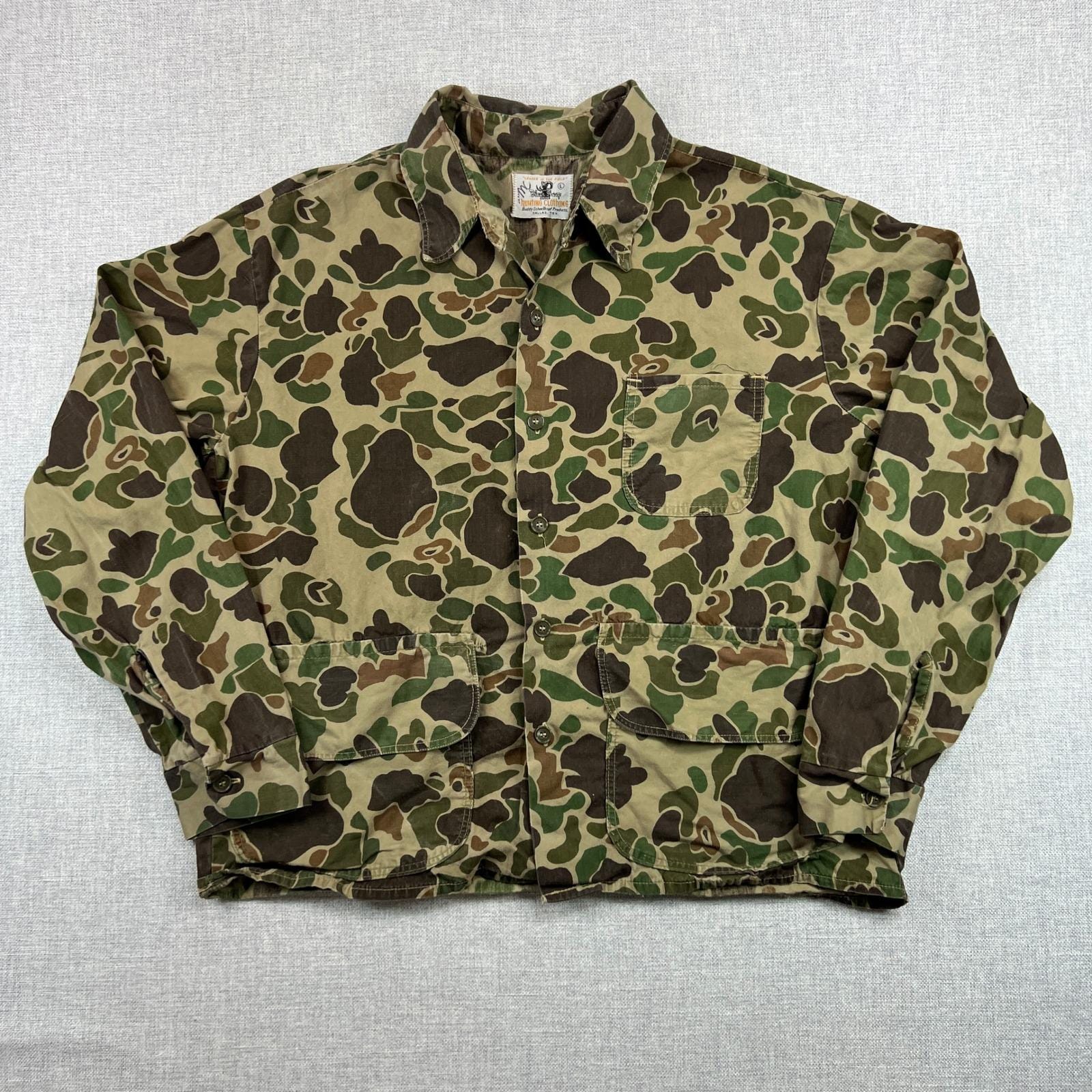 【60~70's】 Black Sheep Hunting Jacket Vintage 1970s Black Sheep Brand Hunting Top Mens Size Medium Duck ジャケット・アウター