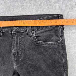 True Religion Ricky Relaxed Straight Jeans Mens 36x31 Black USA Made Denim Flaps image 7