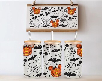 Vaso de cristal de Mickey Mouse para Halloween