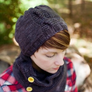 Garter Cable Hat (Knitting Pattern)