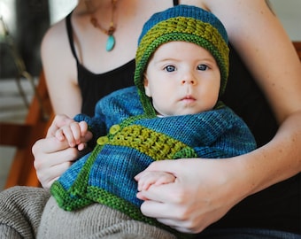 Infant Seamless Wrap Sweater (Knitting Pattern)