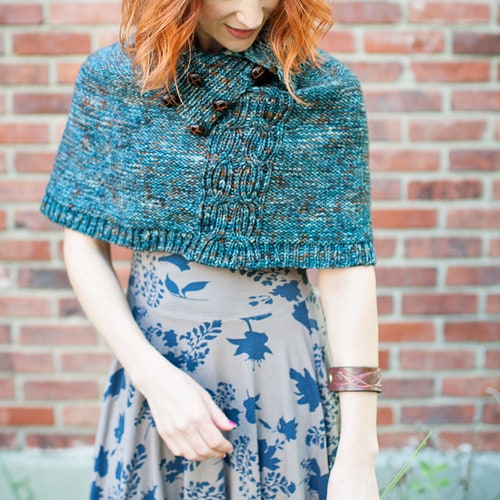 Capelet Knitting Pattern Capelet Pattern Knitted Capelet - Etsy