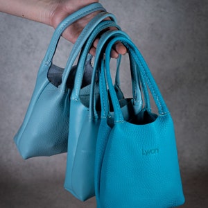 Mini Upcycling Leder Tragetasche – Handgefertigt, nachhaltig, Modeaccessoire, Ledertasche, Anlässe Events, kompakte Tasche