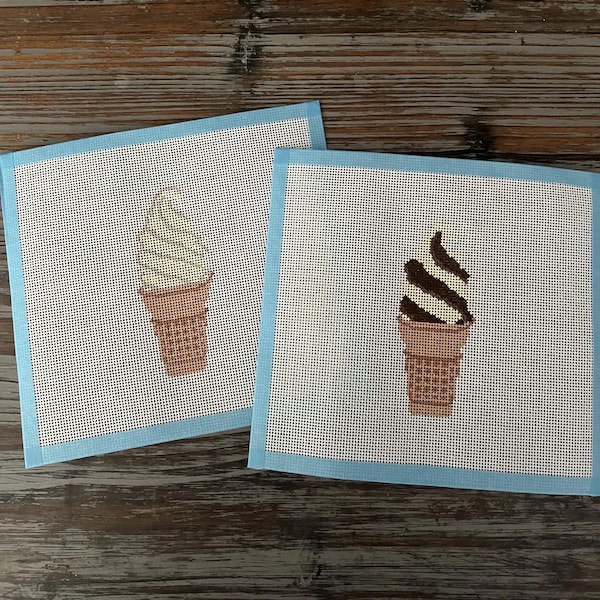 Lienzo para bordar con diseño de cono de helado de 18 pulgadas
