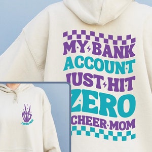 Cheer mom, Funny Meme Even My Anxiety Has Anxiety Sweatshirt, Front And Back Anxiety Tee, Mental Health Shirt, Self Care, Inspirational