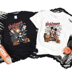 Nightmare On Main Street Disneyworld Shirt, Halloween Mickey Minnie Pumpkin Sweater,Disneyland Halloween Shirt, Halloween Sweatshirt